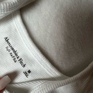 Abercrombie & fitch soft a&f rib size medium tank white